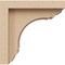 Ekena Millwork 3"W x 6"D x 6"H Classic Warren Rough Cedar Woodgrain TimberThane Corbel, Primed Tan CORUR03X06X06WARRCPR - alternate 4
